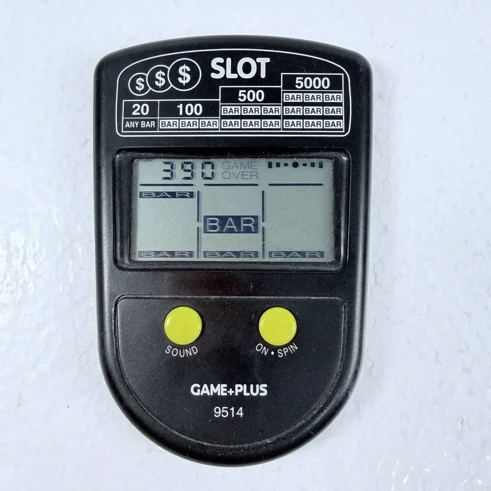 Lot Of 3 Vintage Electronic Handheld Casino Games Bicycle BlackJack Slots WORKS